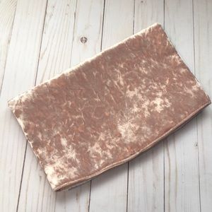 Asos Crushed Pink Velvet Clutch